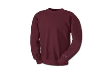 Image of Champion Mens Powerblend Eco Fleece Crew Sweatshirt, Maroon, Small S600 S MR