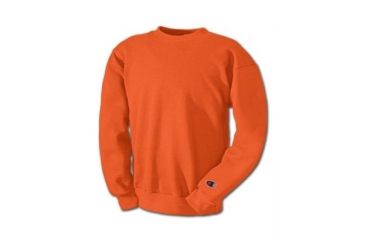 Image of Champion Mens Powerblend Eco Fleece Crew Sweatshirt, Orange, Medium S600 M ON