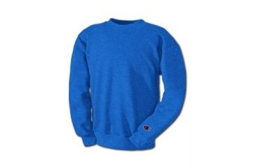 Image of Champion Mens Powerblend Eco Fleece Crew Sweatshirt, Royal Blue Heather, Small S600 S RH