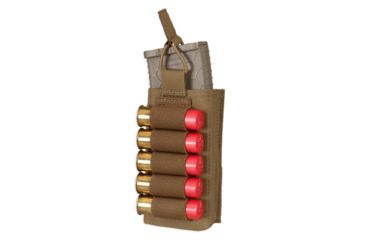 Image of Chase Tactical Single Strip Mag Pouch, 5.56 / Shotgun, Coyote Tan, One Size, NSN NONE, CT-20556SSP-CT