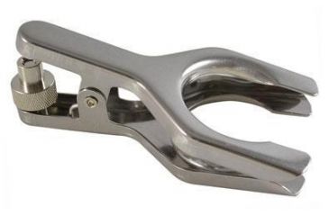 Image of Chemglass Pinch Clamp Ss Spherical #28 CG-150-05 Pinch Clamp Ss Spherical #28