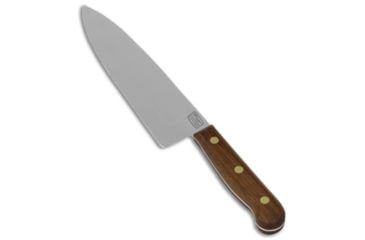 Image of Chicago Cutlery Chicago Cutlery Chefs Knife Brown Walnut 8.00" Stonewash, Wood, Stainless Steel, adult, BHQ-41622
