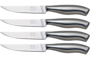 Image of Chicago Cutlery Insignia Steak Knife Set, 4.5 satin finish high carbon stainless blade, Satin finish stainless handle, 1094286
