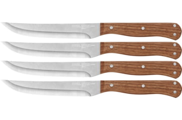 Image of Chicago Cutlery Rustica Steak Knives, 5 stonewash finish high carbon stainless blade, Walnut handle, 1135045