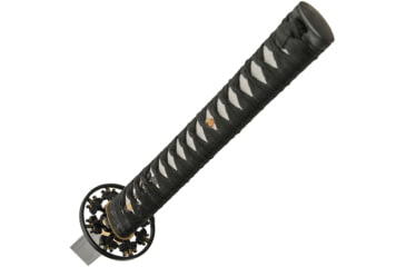 Image of China Made Flower Samurai, 41.25in Overall, 28.25in SS Blade, Brass Blade Collar, Circular Metal Tsuba With Flower Design, White Handle, 926921