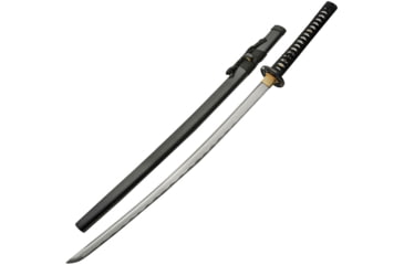 Image of China Made Flower Samurai, 41.25in Overall, 28.25in SS Blade, Brass Blade Collar, Circular Metal Tsuba With Flower Design, White Handle, 926921