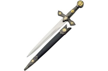 Image of China Made Knights Of Templar Dagger Fixed Blade Knife, 9in, Dagger Blade, Handle CN211207