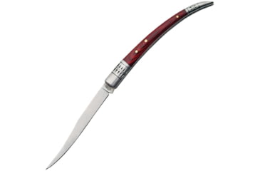 Image of China Made Spanish Fruit Knife Pakkawood Folding Knife, 3in Satin SS Blade, Brown Smooth Pakkawood, brown, 210662-4