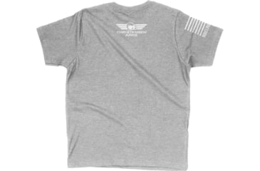 Image of Christensen Arms Blue Line T-Shirt - Men's, Small, Heather Gray, 720-00072-00