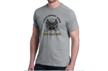 Image of Christensen Arms Classic Eagle SS Tee - Men's, Ash Gray, M, 730-CA062-40-00-101-03