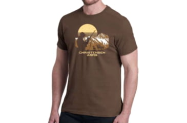 Image of Christensen Arms Hunter Silhouette SS Tee - Mens, Coffee, 2X, 730-CA070-40-00-501-06