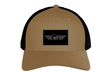 Image of Christensen Arms Ram Logo Velcro Trucker - Mens, Dark Khaki, OSFM, 730-CAH28-00-02-600-00