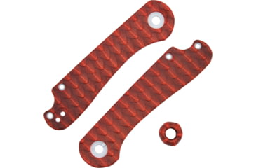 Image of Chroma Scales Elementum Red Handle Scales, Textured Nylon PA12, 1004-0013-018-BA