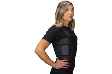 Image of Citizen Armor V-Shield Ultra Conceal Female Body Armor and Carrier, C1 Standard IIIA, Black, AT-S051BKF