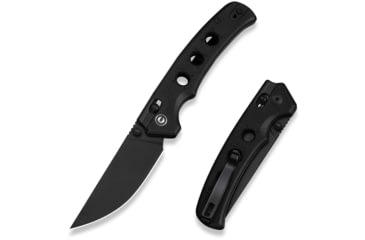 Image of CIVIVI Noctis Thumb Stud &amp; Crossbar Lock Knife Black G10 Handle 2.98inch Black Stonewashed Nitro-v Blade