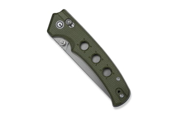 Image of CIVIVI Noctis Thumb Stud &amp; Crossbar Lock Knife Olive Canvas Micarta Handle 2.98inch Stonewashed Nitro-v Blade