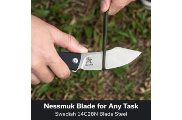 Image of CIVIVI Outlaw Muk Flipper &amp; Button Lock Knife Black &amp; White G10 Handle 3.47inch Satin Finished 14c28n Blade