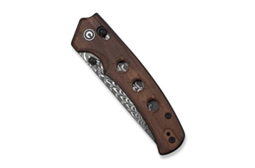 Image of CIVIVI Noctis Thumb Stud &amp; Crossbar Lock Knife Guibourtia Wood Handle 2.98inch Damascus Blade