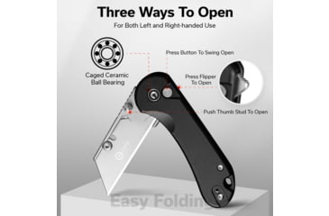 Image of Civivi Utility Knife Elementum 2.26 Black W/3 Eb Clam Pack