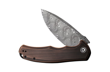 Image of Civivi Knife Praxis 3.74'' Blk Hand Rubbed Copper/damascus