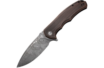 Image of Civivi Knife Praxis 3.74'' Blk Hand Rubbed Copper/damascus