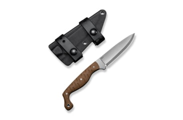 Image of CIVIVI MDRN Hunter Fixed Blade Knife, 4.12in, Nitro V Steel, Drop Point Blade, Brown G10 Handle, C23078-2