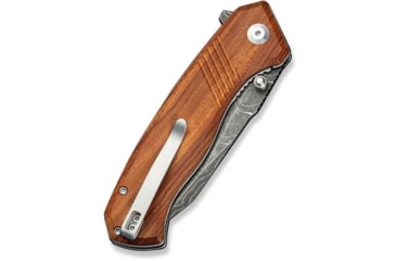 Image of CIVIVI Placoid Flipper &amp; Thumb Stud Knife Guibourtia Wood Handle 3.67inch Damascus Blade C23079-ds1