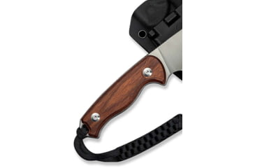 Image of CIVIVI Timberbark Fixed Guibourtia Wood Handle 3.2inch Satin Finished 14c28n Blade C23094-4, With 1pc Black Lanyard, Black Kydex Sheath &amp; T-clip - C23094-4
