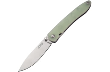 Image of CJRB Ria Linerlock Jade Folding Knife, J1917-NTG
