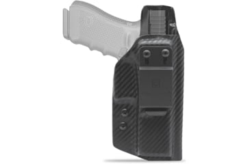 Image of Clip &amp; Carry IWB Kydex Holster for the Glock 17, 22, 31, Carbon Fiber Black, Left-Handed, G17-CF-BLK-L