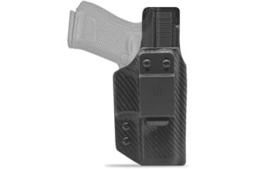 Image of Clip &amp; Carry IWB Kydex Holster for the Glock 19, 19x, 23, 32, 44, Carbon Fiber Black, Right-Handed, G19-CF-BLK-R
