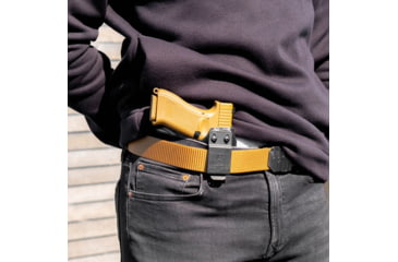 Image of Clip &amp; Carry IWB Kydex Holster for the Glock 19, 19x, 23, 32, 44, Carbon Fiber Black, Right-Handed, G19-CF-BLK-R