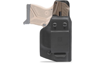 Image of Clip &amp; Carry IWB Kydex Holster for the Ruger LCP 2 / LCP II / LCP MAX, Black, Right-Handed, RULCP2-BLK-R