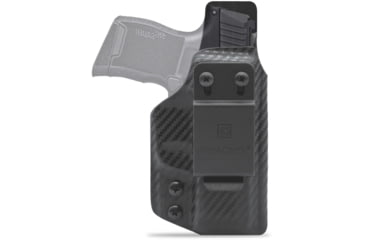 Image of Clip &amp; Carry IWB Kydex Holster for the Sig Sauer P365, Carbon Fiber Black, Right-Handed, SSP365-CF-BLK-R