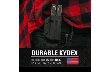 Image of Clip &amp; Carry Kydex Sheath for the Victorinox Swisstool, Black, VSTOOL-BLK