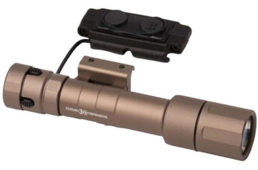 Image of Cloud Defensive Rein 2.0 Rail-Mounted Environmental Illuminator, Full Size, Clear Anodized, REIN20CKCLR
