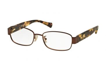 Image of Coach HC5075 Eyeglass Frames 9245-51 - Satin Brown/Dark Vintage Tort Frame