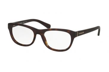 Image of Coach HC6081 Bifocal Prescription Eyeglasses 5120-51 - Dark Tortoise Frame