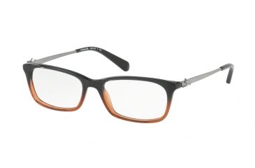Image of Coach HC6110 Progressive Prescription Eyeglasses 5475-52 - Black Amber Glitter Gradient Frame