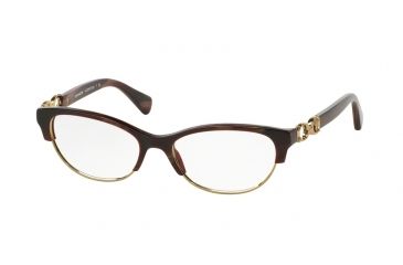 Image of Coach KITTY HC5063 Progressive Prescription Eyeglasses 5271-51 - Burgundy Horn Gold Frame