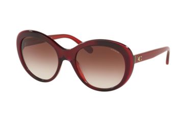 Image of Coach L1061 HC8259 Progressive Prescription Sunglasses, 54mm, Berry Laminate, HC8259-553213-54-PRO