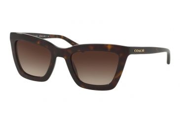 Image of Coach L1630 HC8203 Progressive Prescription Sunglasses HC8203-512013-54 - Lens Diameter 54 mm, Frame Color Dark Tortoise