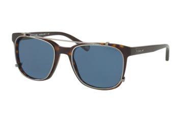 Image of Coach L1657 HC8220 Sunglasses 512080-54 - , Dark Blue Solid Lenses