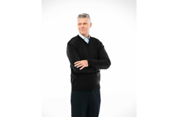 Image of V-Neck Military with Velcro Epaulets, Poly-Cotton Shoulder and Elbow Patches