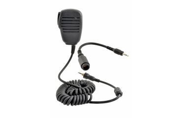 Image of Cobra CM 330-001VHF and GMRS Lapel Speaker/Mic Accessory, Black/Gray, CM 330-001