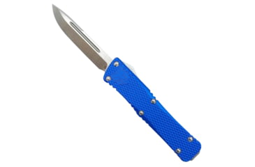 Image of Cobra Tec Knives MKBLUMDNS Mini Mamba Knurled D2 2.25 D2 Steel Drop Point Alumi