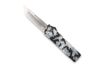 Image of Open Box, Dealer Demo, CobraTec Knives Lightweight OTF Knife, 3.25in, D2 Steel, Tanto, Aluminum Alloy, Winter Digi Camo Handle, WDCCTLETNS