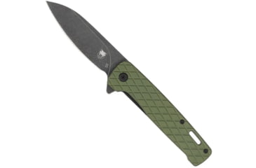 Image of CobraTec Knives Gator Assisted Opening Folding Knife, 3.37 in, D2 Steel, Drop Point Blade, OD Green Handle, CTGRNGATOR, 1410116