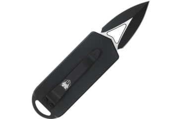 Image of CobraTec Knives ASP 1.94 OTF Dagger Plain D2 Steel Blade, 3.31 Black Aluminum Handle, CTASPBLK