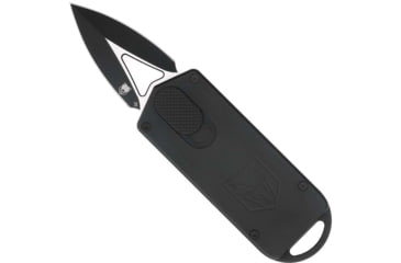 Image of CobraTec Knives ASP 1.94 OTF Dagger Plain D2 Steel Blade, 3.31 Black Aluminum Handle, CTASPBLK